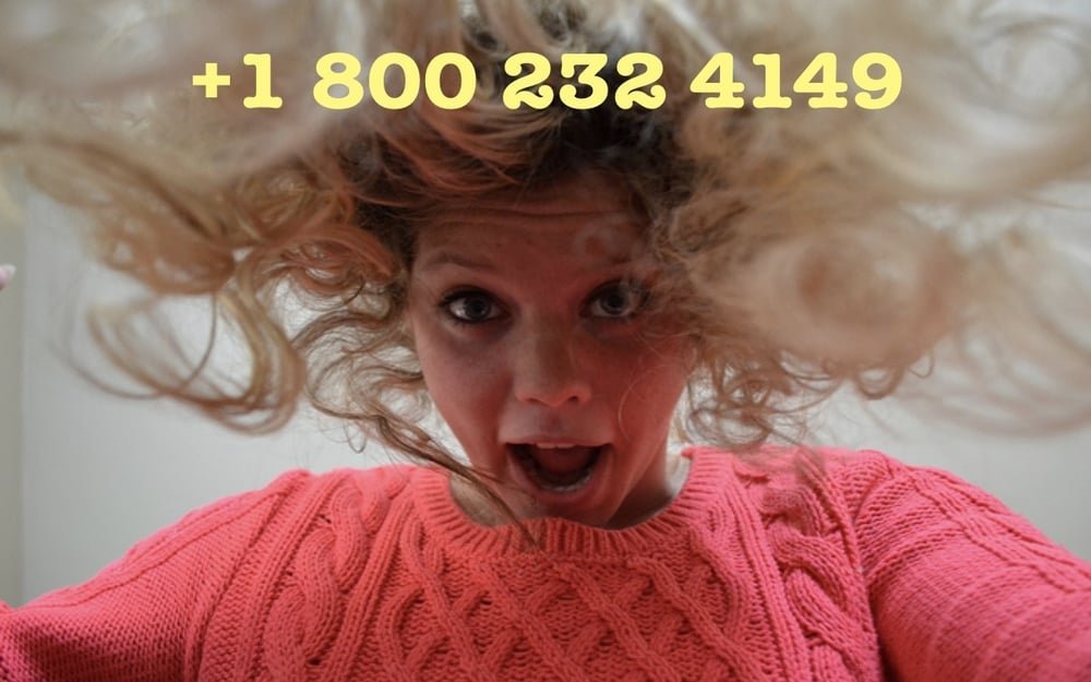 photo of a girl with a phone number superimposed