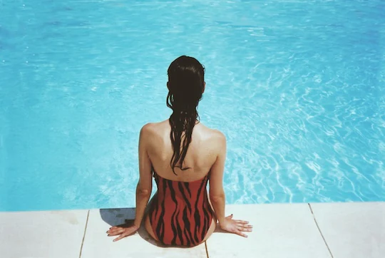 Adult in swimwear